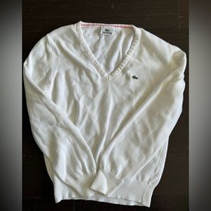 Lacoste sweater white